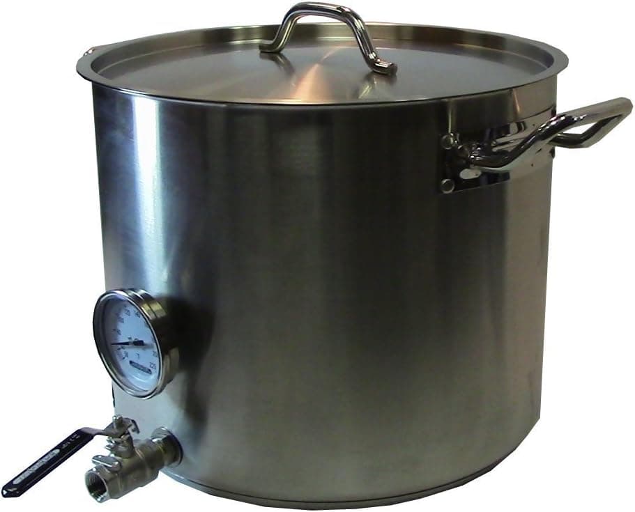 HomeBrewStuff 15 Gallon Heavy Duty Stainless Mash Tun w/False Bottom