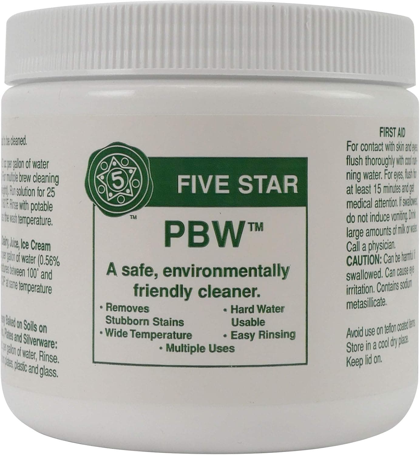Five Star PBW 1 lb Non-Caustic Alkaline Cleaner