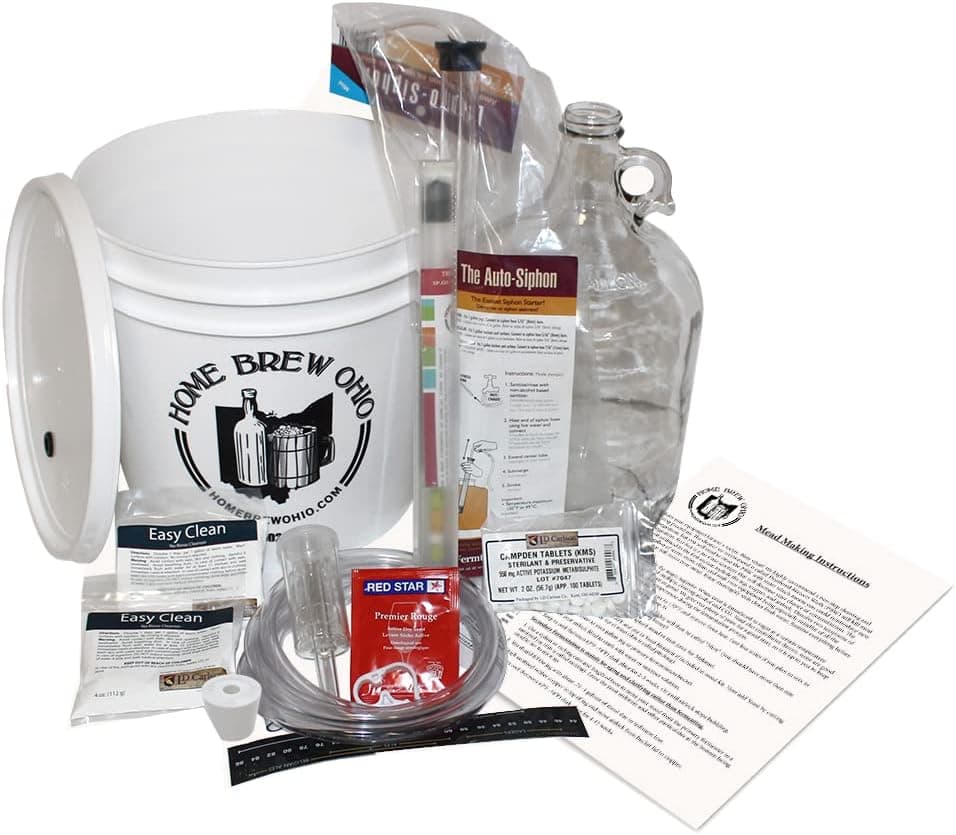 Starter Mead Making Kit (1 gallon batch with bucket)