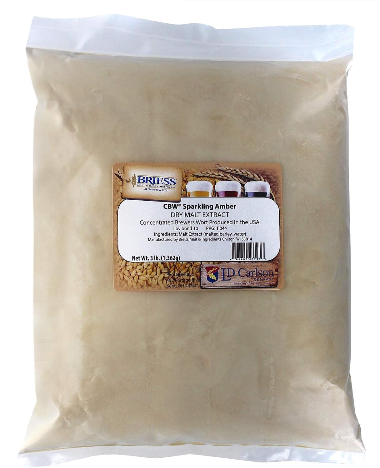 Briess CBW Dry Malt Extract (DME) Sparkling Amber 3 LB