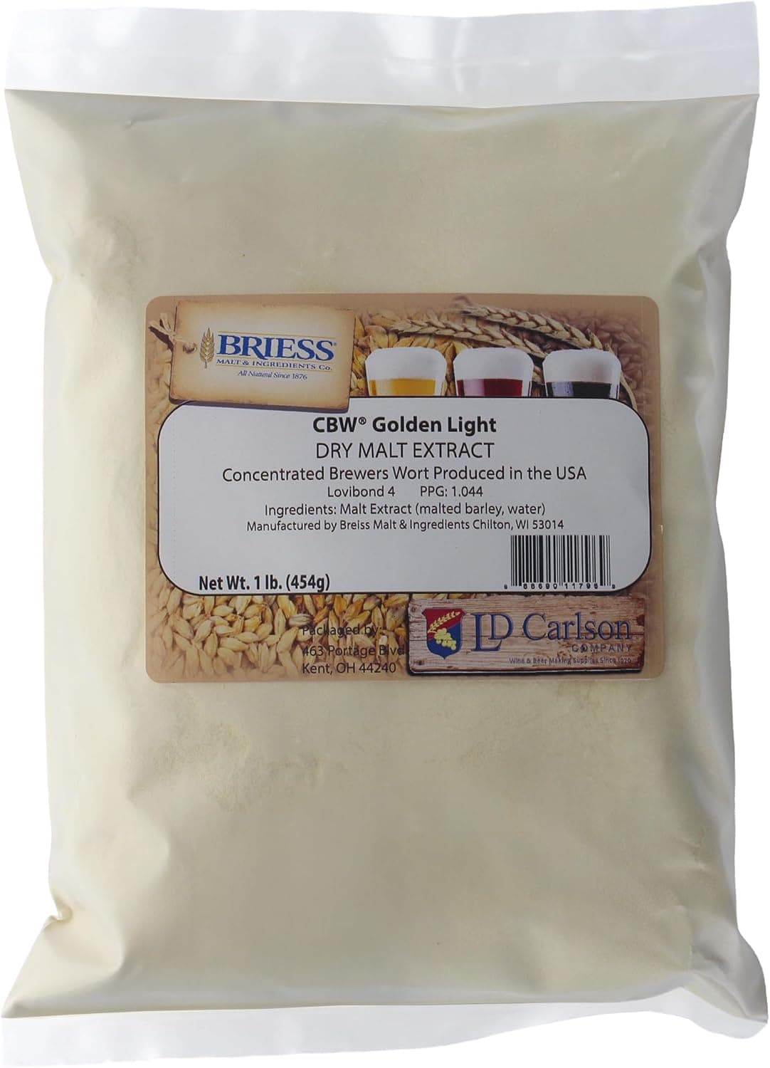 Briess CBW Dry Malt Extract (DME) Golden Light 1 LB
