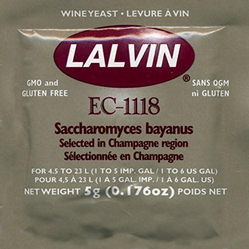 Lalvin EC-1118 Wine Yeast, 5 grams
