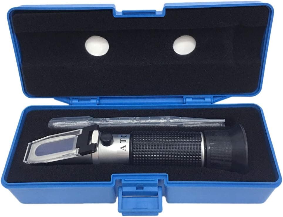 aichose Brix Refractometer with ATC Dual Scale Specific Gravity & Brix