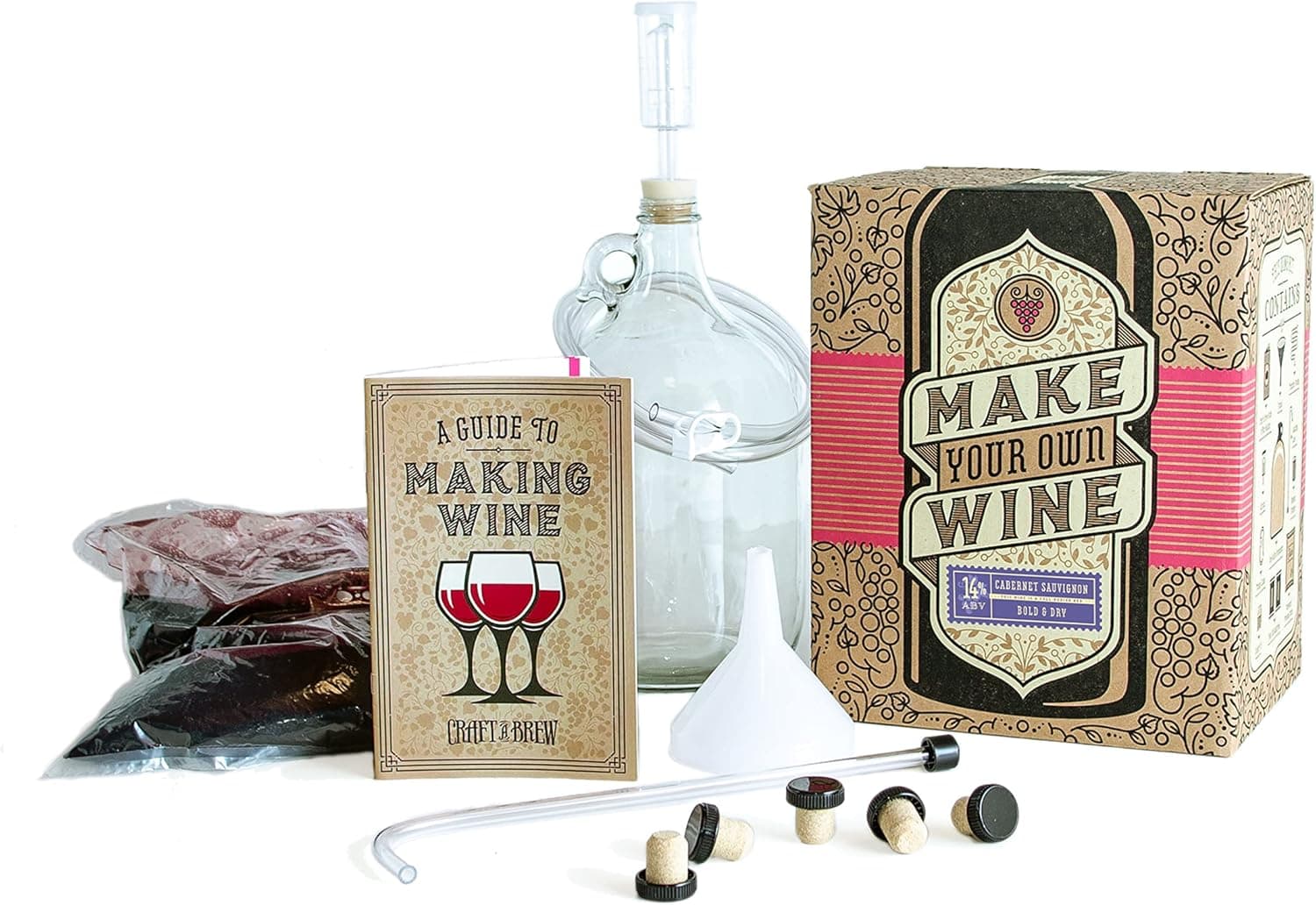 Craft A Brew Cabernet Sauvignon Wine Kit 1 Gallon