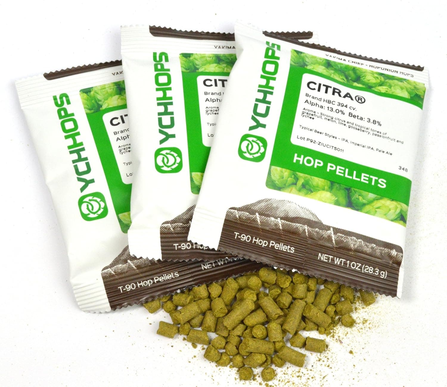 Citra Hops - Hop Pellets for Home Brewing - 3 oz.