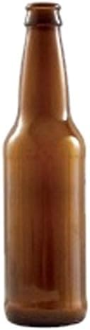 Beer Bottles - 12 oz Amber Longneck - Case of 24