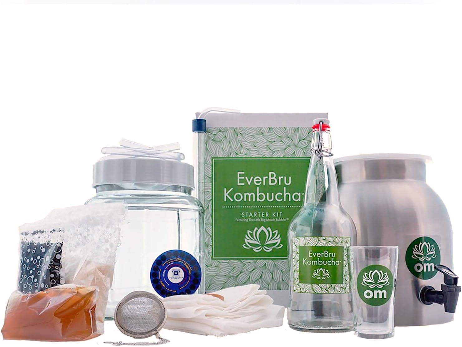Northern Brewer Everbru Deluxe Kombucha Brewing Starter Kit with Scoby