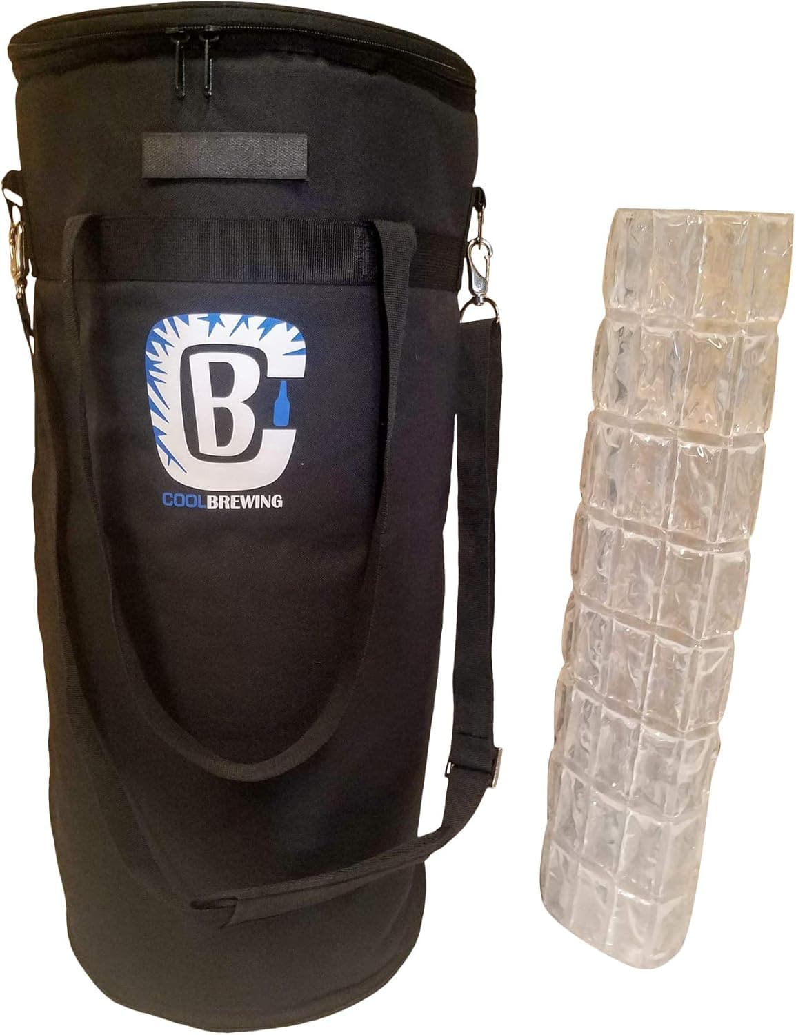 Cool Brewing Home Brew Keg Cooler & Ice Wrap Bundle for 5 gallon Corny Kegs