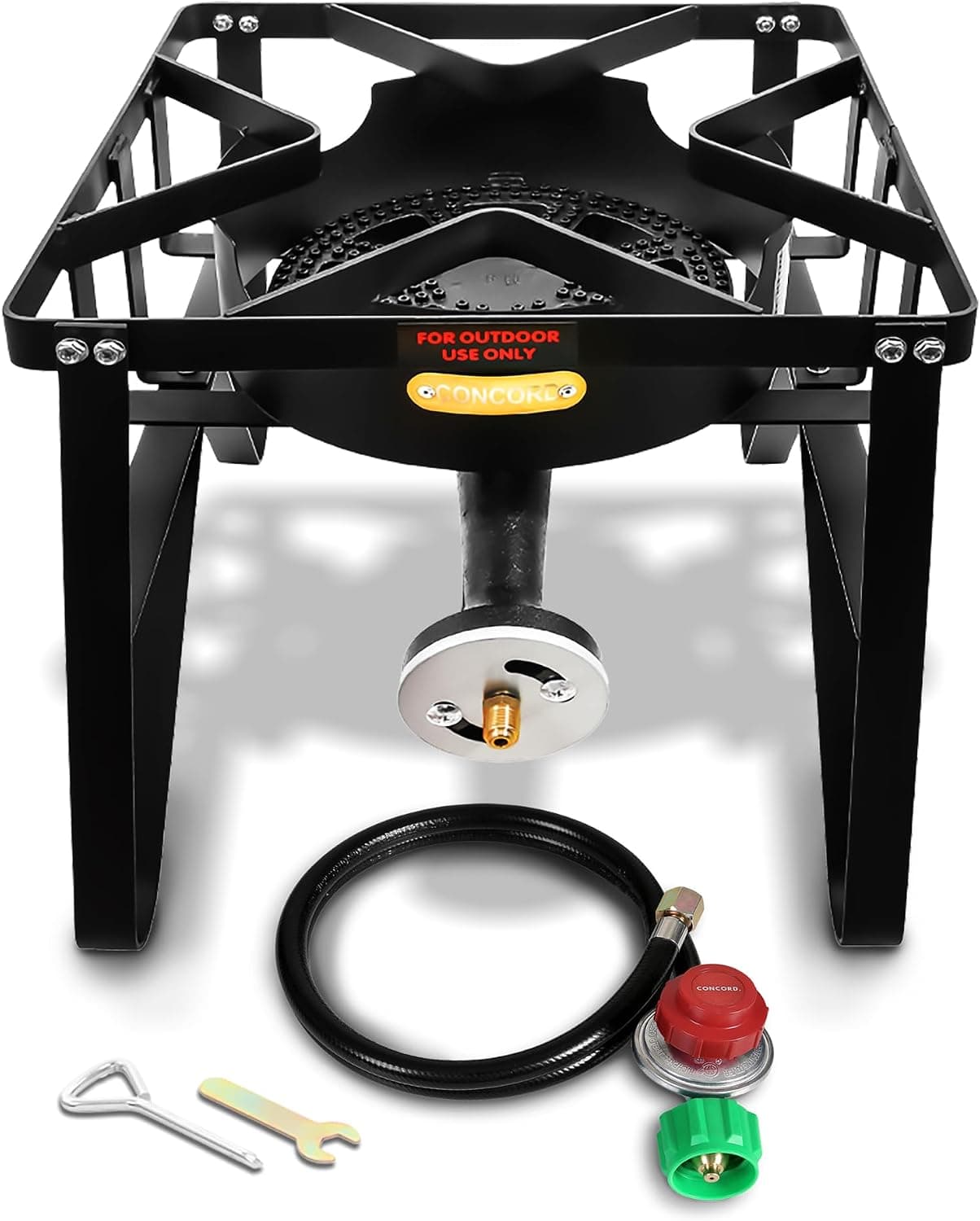 Concord Deluxe Banjo Single Propane Burner, 200,000 BTU Portable Outdoor Stove