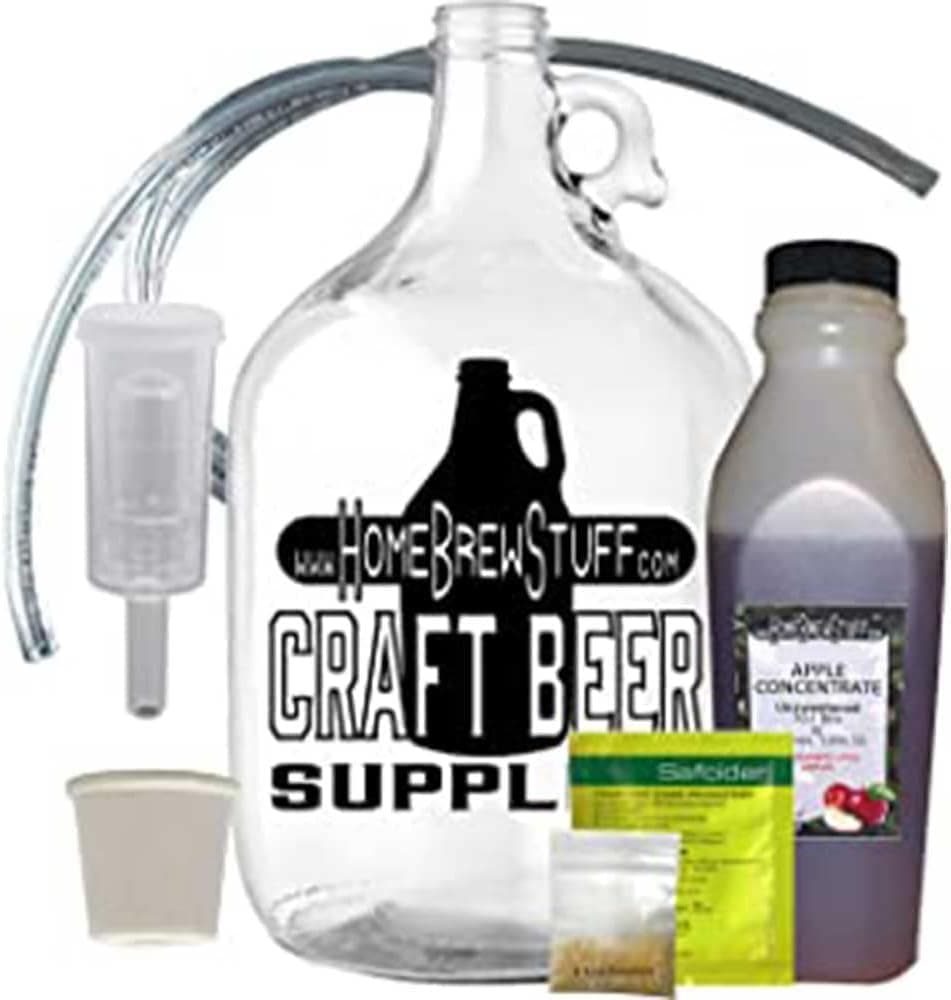 HomeBrewStuff One Gallon Hard Apple Cider Recipe Kit 100% Concentrate