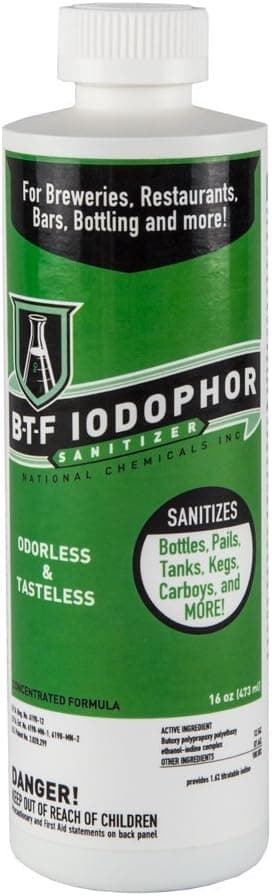 National Chemical BTF Iodophor Sanitizer 16 oz