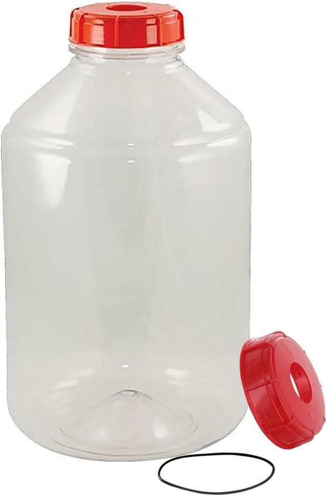 Fermonster PET Plastic 6 Gallon Wide Mouth Carboy with Extra Drilled Lid