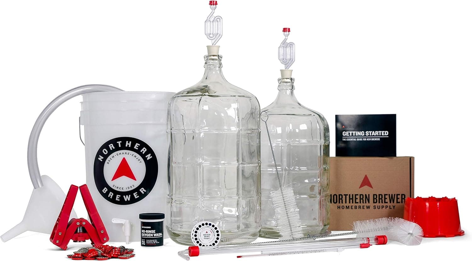 Northern Brewer Deluxe Homebrew Starter Kit, Equipment and 5 Gallon Recipe (Bavarian Hefeweizen)