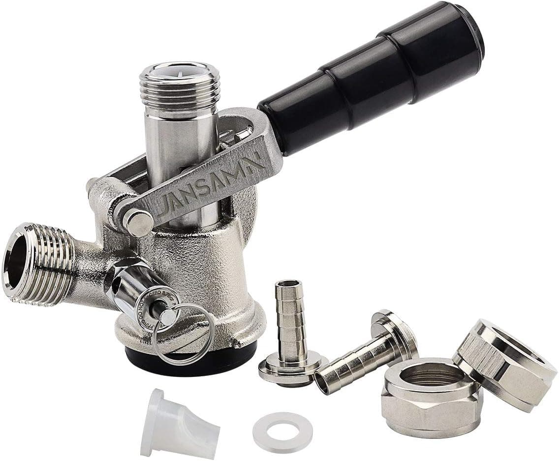 Keg Coupler Sankey D Tap 304 Stainless Steel Probe D System with Black Handle