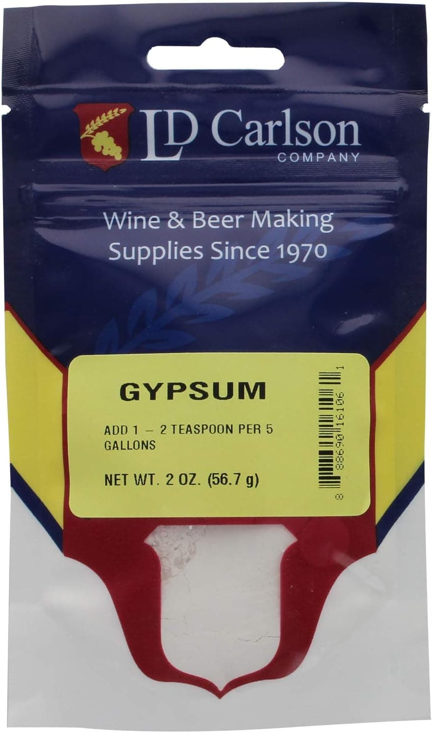 Calcium Sulfate Gypsum 2 oz. for Home Brew
