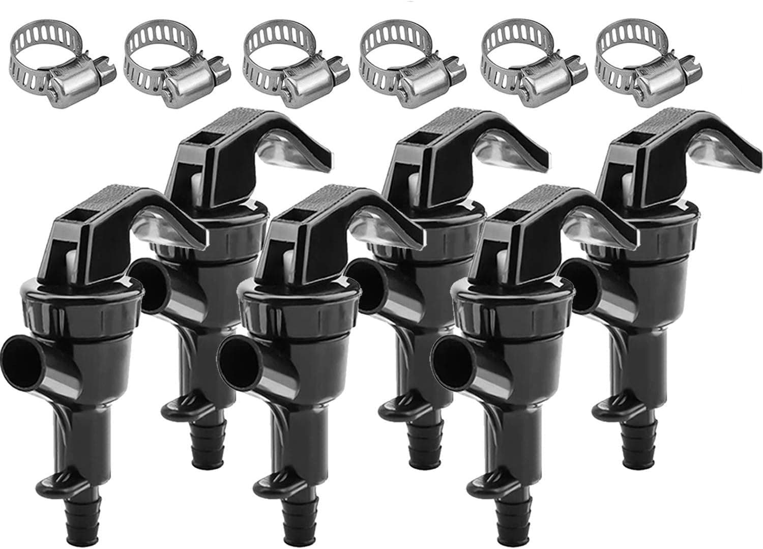 LUCKEG Picnic Tap Keg Party Tap Homebrew Cornelius Ball Lock Line Dispenser (Pack of 6)