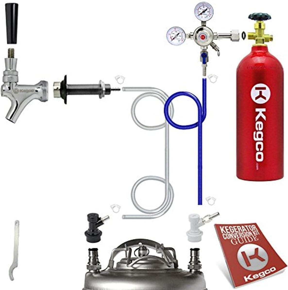 Kegco Homebrew Kegerator Conversion Kit, Single Faucet