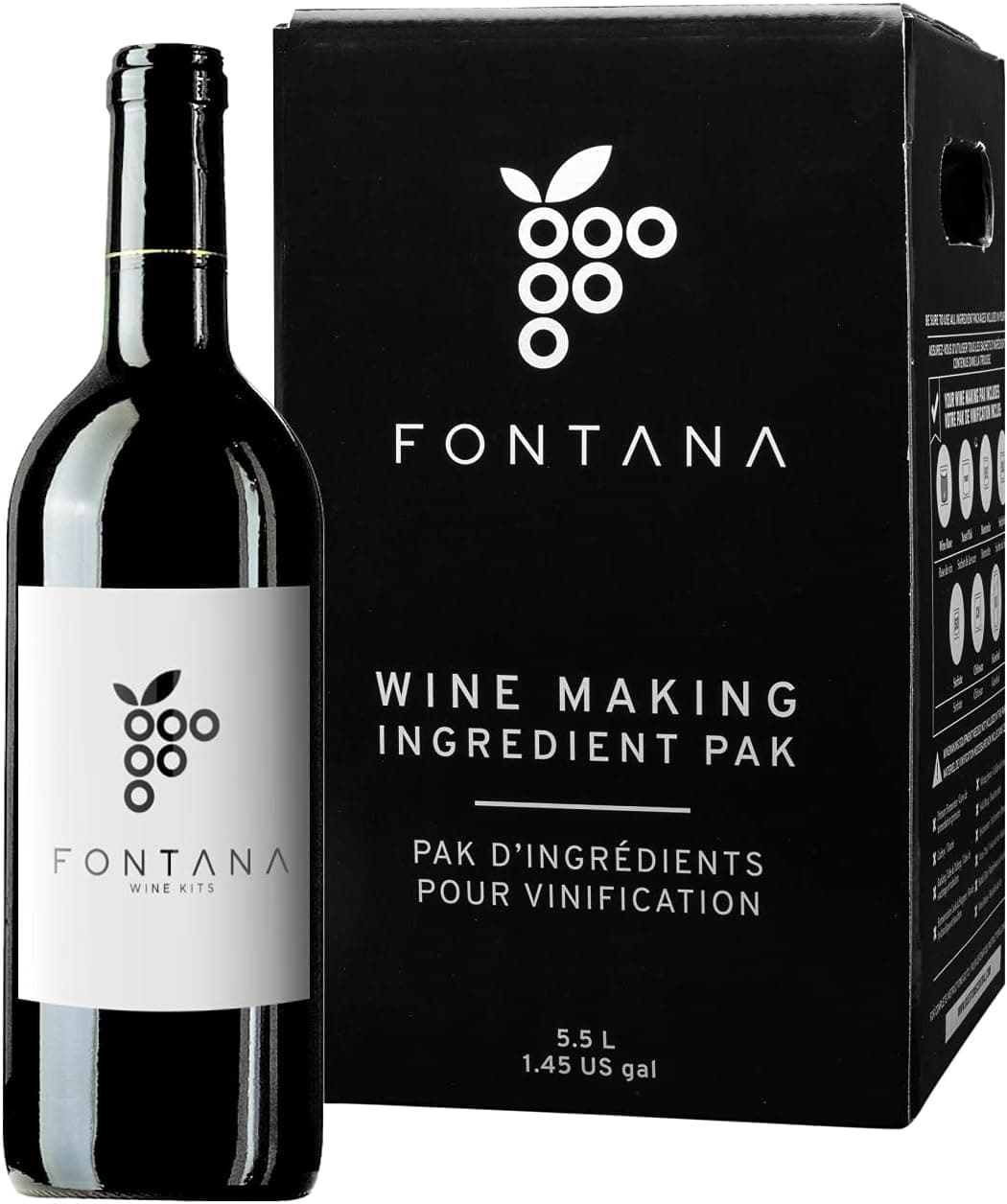 Fontana French Cabernet Sauvignon Wine Kit 6 Gallon (Makes 30 Bottles)