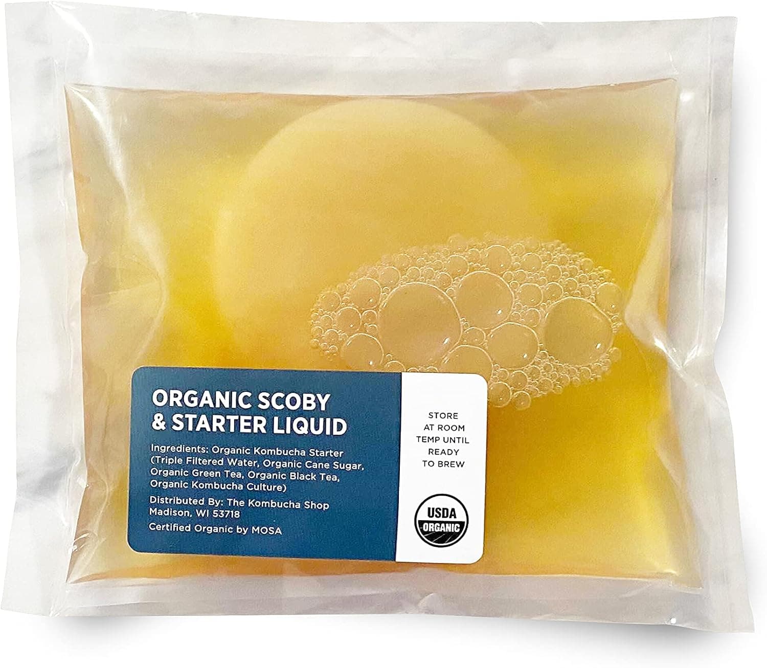 Urban Kitchen Organic SCOBY Kombucha Starter Kit with Live Culture
