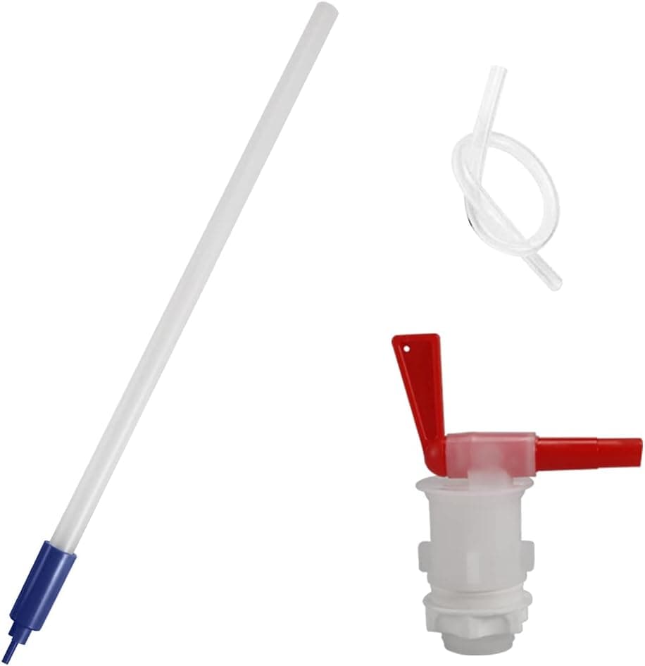 LUCKEG Spring Loaded Beer Bottle Filler 13.7" Plastic Bottling Wand with Spigot & Tube