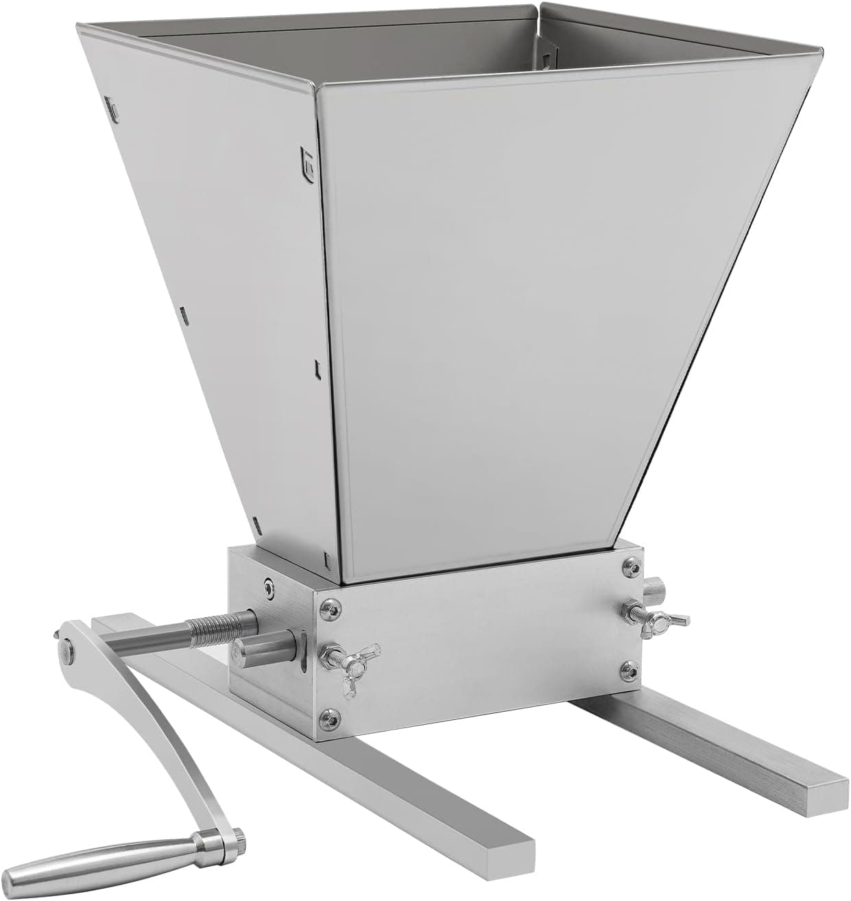 Homebrew Grain Mill 2 Stainless Steel Rollers, 4L