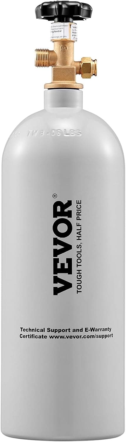VEVOR CO2 Tank, 5 lbs New Aluminum Alloy Cylinder, CGA320 Valve, DOT Approved