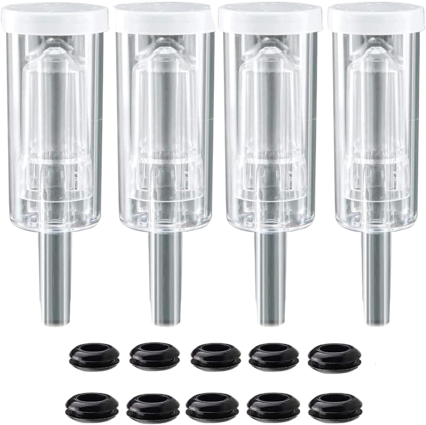 3 Piece Airlock 4 Pack with Grommets for Brewing Wine Making Kimchi