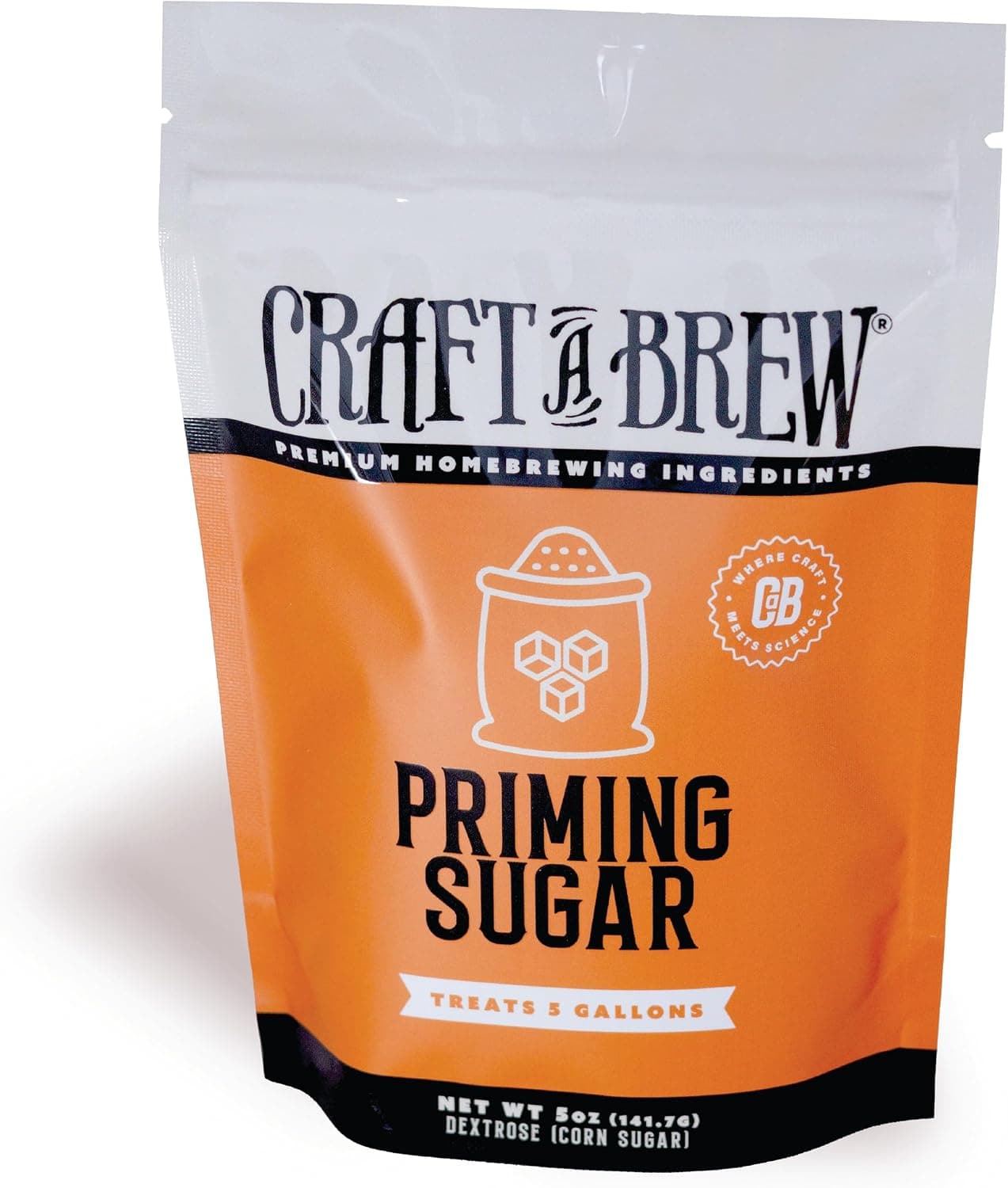 Craft A Brew Priming Sugar Dextrose 5 oz Bag