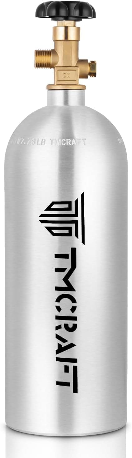 TMCRAFT 5lb CO2 Tank, High Strength Aluminum Alloy Cylinder with CGA-320 Valve, DOT Approved
