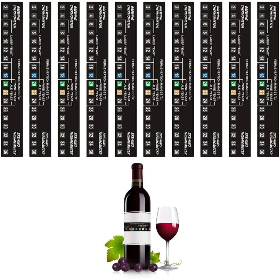 Stick-on Digital Fermometer Self Adhesive Homebrew Temperature Stickers