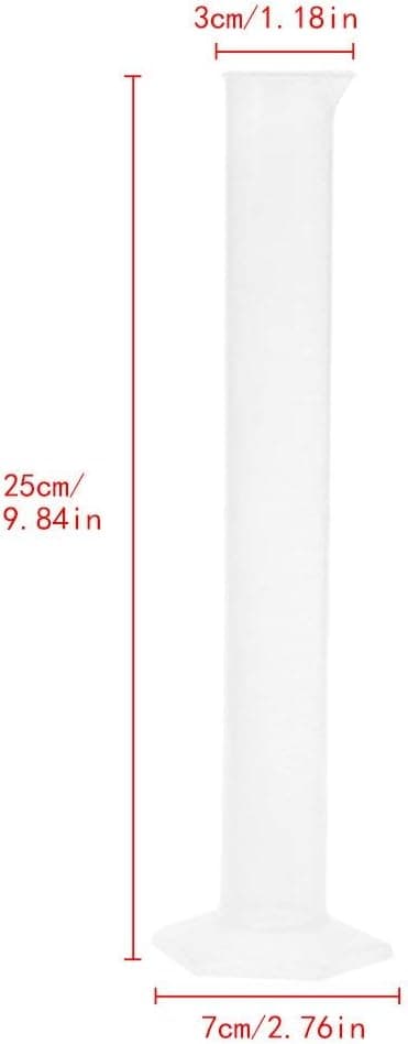 Hydrometer Test Tube Plastic Graduated Cylinder 100ml Clear Scale
