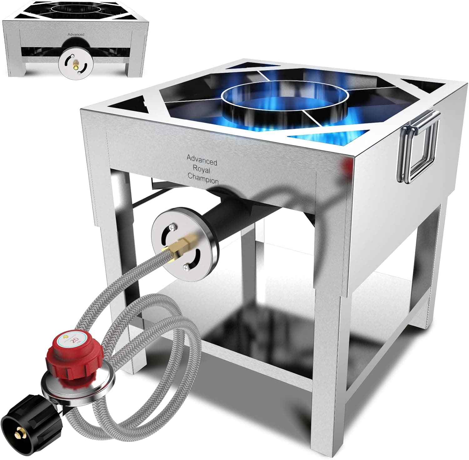 ARC Single Burner Propane Stove with Foldable Legs, High-Pressure Outdoor Gas Cooker