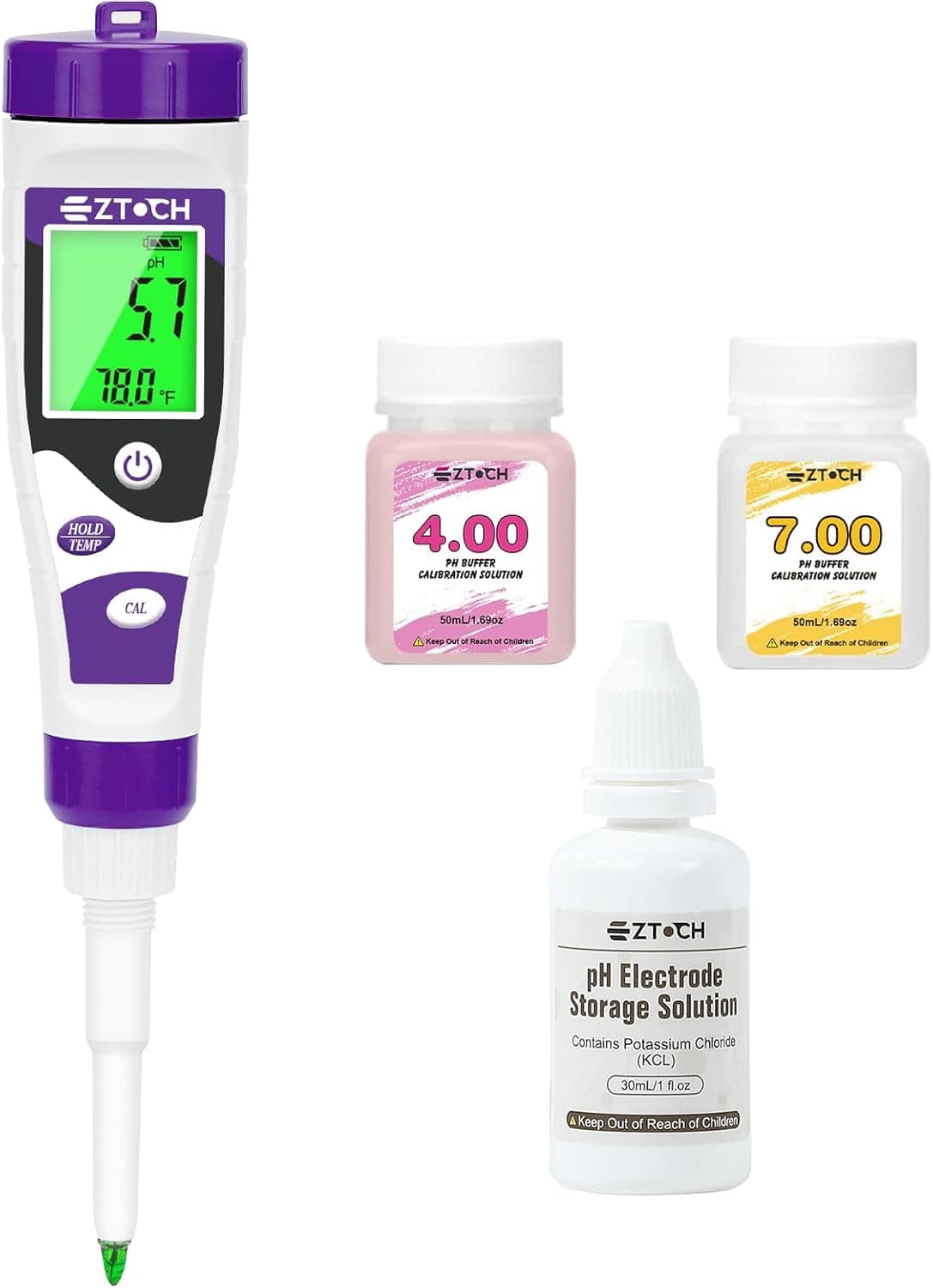 EZTOCH Food pH Meter, Digital pH Meter for Fermentation Brewing
