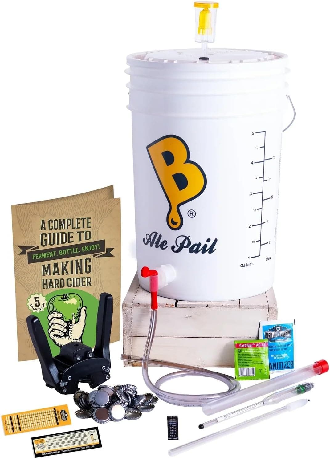 Craft A Brew 5 Gallon Hard Cider Brewing Kit for Beginners