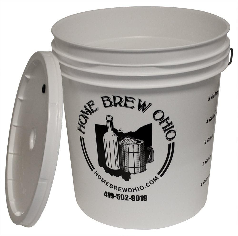 Home Brew Ohio 7.9 Gallon Fermenting Bucket with Grommeted Lid